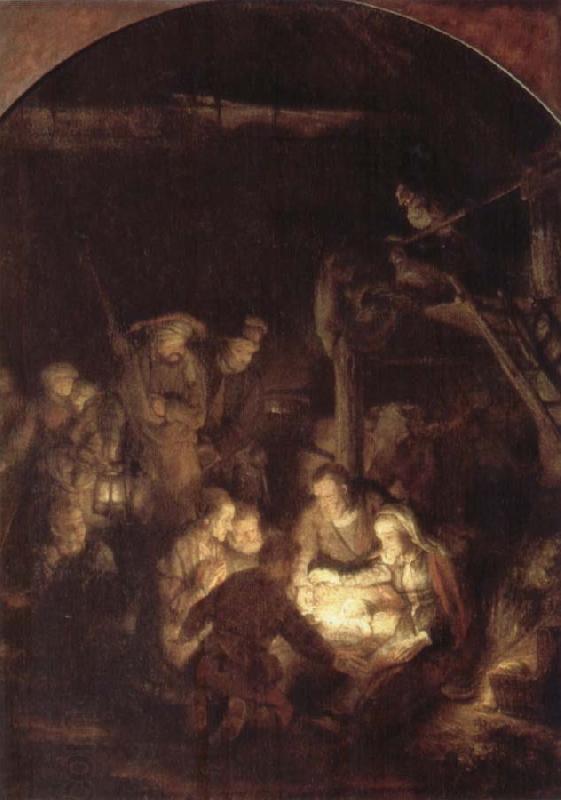 REMBRANDT Harmenszoon van Rijn The Adoration of the Shepherds